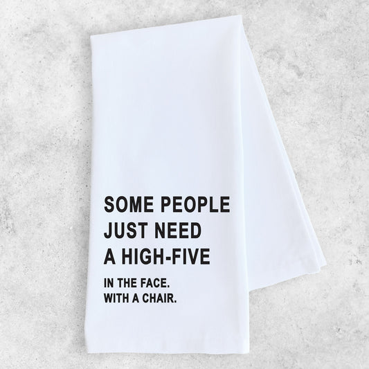 High-Five In The Face - Tea Towel