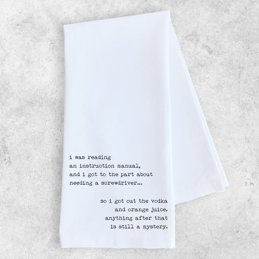 Instruction Manual - Tea Towel