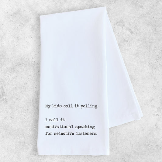 Motivational Speaking - Tea Towel