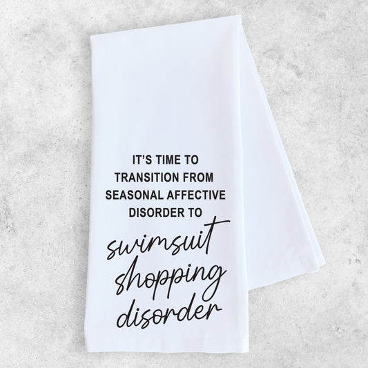 Swimsuit Shopping Disorder - Tea Towel