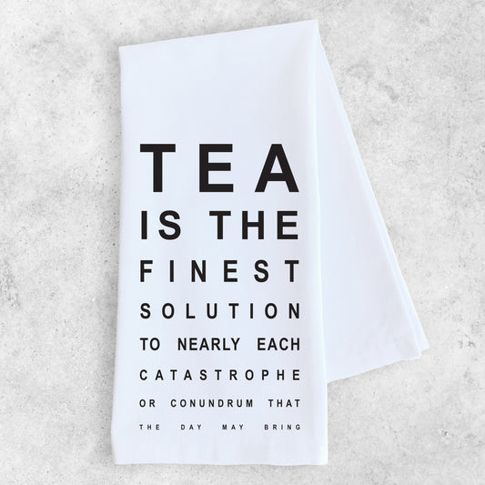 Tea Is The Finest Solution - Tea Towel