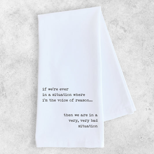 Voice Of Reason - Tea Towel